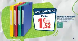 Bureau Vallée Boîte de classement a4 offre