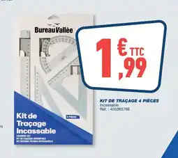 Bureau Vallée Kit de traçage 4 pièces offre