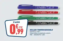 Bureau Vallée Roller thermosensible offre