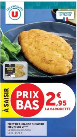 Hyper U MEUNIERE U FILET DE LIMANDE DU NORD offre