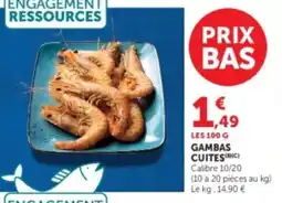Hyper U GAMBAS CUITES offre
