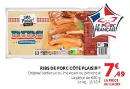Hyper U Côté Plaisir Ribs offre