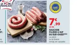 Hyper U Saucisse filière U IGP du Sud-Ouest offre