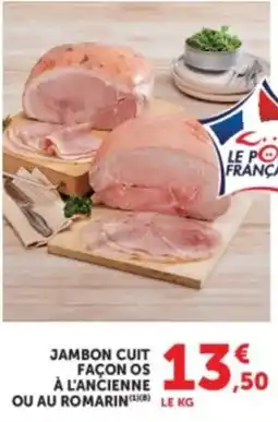 Hyper U LE PORC FRANÇAIS Jambon cuit offre