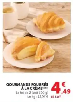 Hyper U GOURMANDS FOURRÉS À LA CRÈME offre
