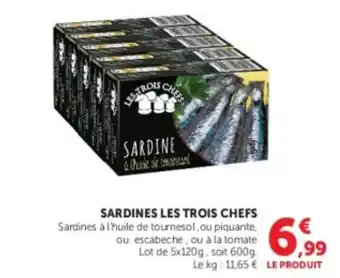 LES TROIS CHEFS SARDINE