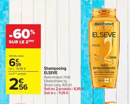 Carrefour ELSEVE Shampooing offre