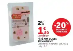 Hyper U STEMMELEN PÂTÉ AUX OLIVES offre