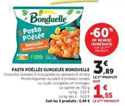 Hyper U Bonduelle Pasta Poêlée offre