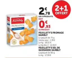 Hyper U Kambly Feuilletys Sel de Guerande offre