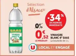Hyper U SAAS Vinaigre blanc 6° offre