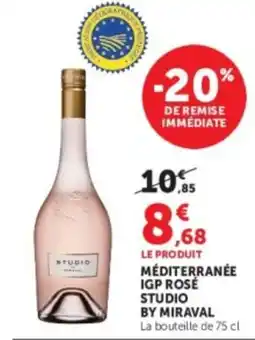 Hyper U STUDIO MÉDITERRANÉE IGP ROSÉ offre