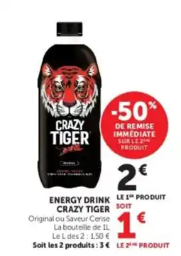 Hyper U Crazy Tiger Energy Drink offre