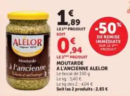 Hyper U ALELOR Moutarde à l'ancienne offre