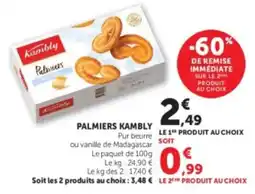 Hyper U Kambly Palmiers offre
