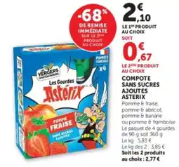 Hyper U Les Gourdes Astérix offre