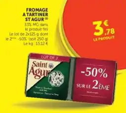 Hyper U Saint Agur Fromage à tartiner offre
