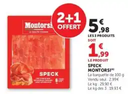 Hyper U Montorsi Speck offre