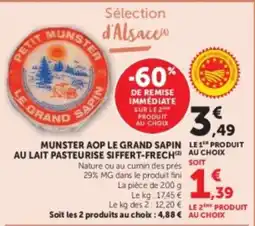 Hyper U MUNSTER AOP LE GRAND SAPIN offre