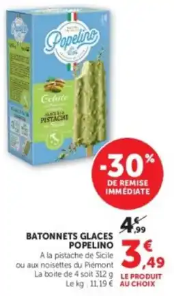 Hyper U Popelino Batonnets glaces offre