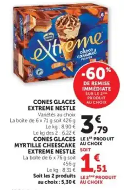 Hyper U Nestle Cones Glaces Extreme offre