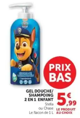 Hyper U PAW Patrol Gel douche/shampoing 2 en 1 enfant offre