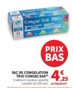 Hyper U Congel'Sak Trio offre