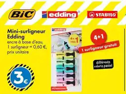 TEDi BIC Mini-surligneur Edding offre