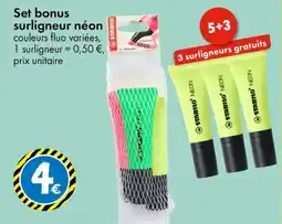 TEDi Set bonus surligneur néon offre