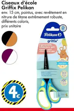 TEDi PELIKAN Ciseaux d'école Griffix offre