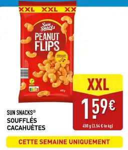 ALDI SUN SNACKS SOUFFLÉS CACAHUÈTES offre