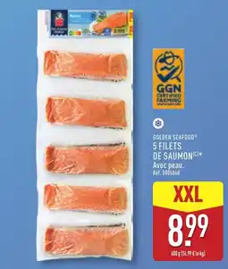 ALDI GOLDEN SEAFOOD 5 FILETS DE SAUMON offre