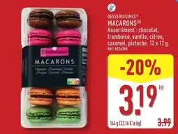 ALDI DESSERISSIMES MACARONS offre