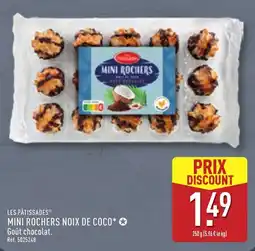 ALDI LES PÂTISSADES MINI ROCHERS NOIX DE COCO offre