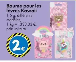 TEDi Baume pour les lèvres Kawaii offre