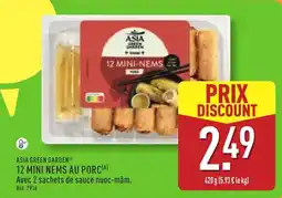 ALDI ASIA GREEN GARDEN 12 MINI-NEMS AU PORC offre