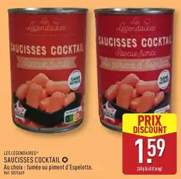 ALDI Les Légendaires Saucisses Cocktail offre