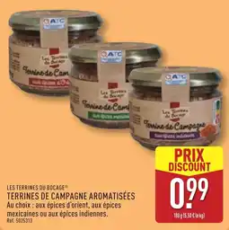 ALDI LES TERRINES DU BOCAGE Terrines de Campagne Aromatisées offre