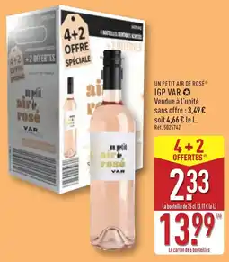 ALDI UN PETIT AIR DE ROSÉ offre