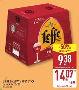 ALDI Leffe Bière d'abbaye ruby 5° offre