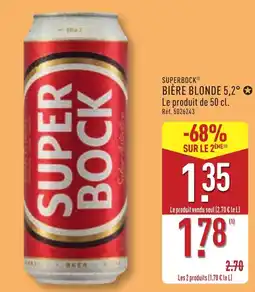 ALDI SUPERBOCK BIÈRE BLONDE offre