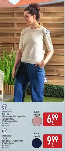 ALDI UP 2 FASHION PULL offre