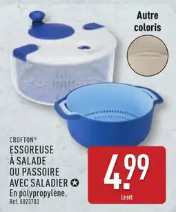 ALDI CROFTON ESSOREUSE À SALADE OU PASSOIRE AVEC SALADIER offre