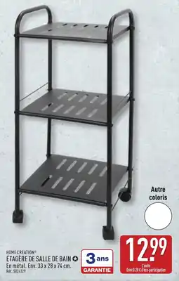ALDI HOME CREATION ÉTAGÈRE DE SALLE DE BAIN offre