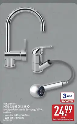ALDI HOME CREATION MITIGEUR DE CUISINE offre
