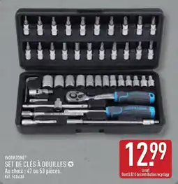ALDI WORKZONE SET DE CLÉS À DOUILLES offre