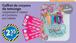 TEDi Coffret de crayons de tatouage offre