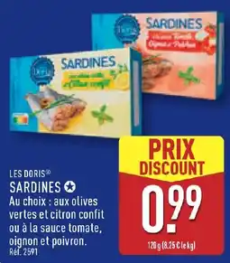 ALDI LES DORIS SARDINES offre