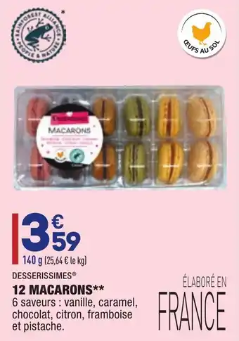 ALDI 12 Macarons offre