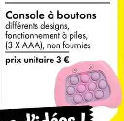 TEDi Console à boutons offre